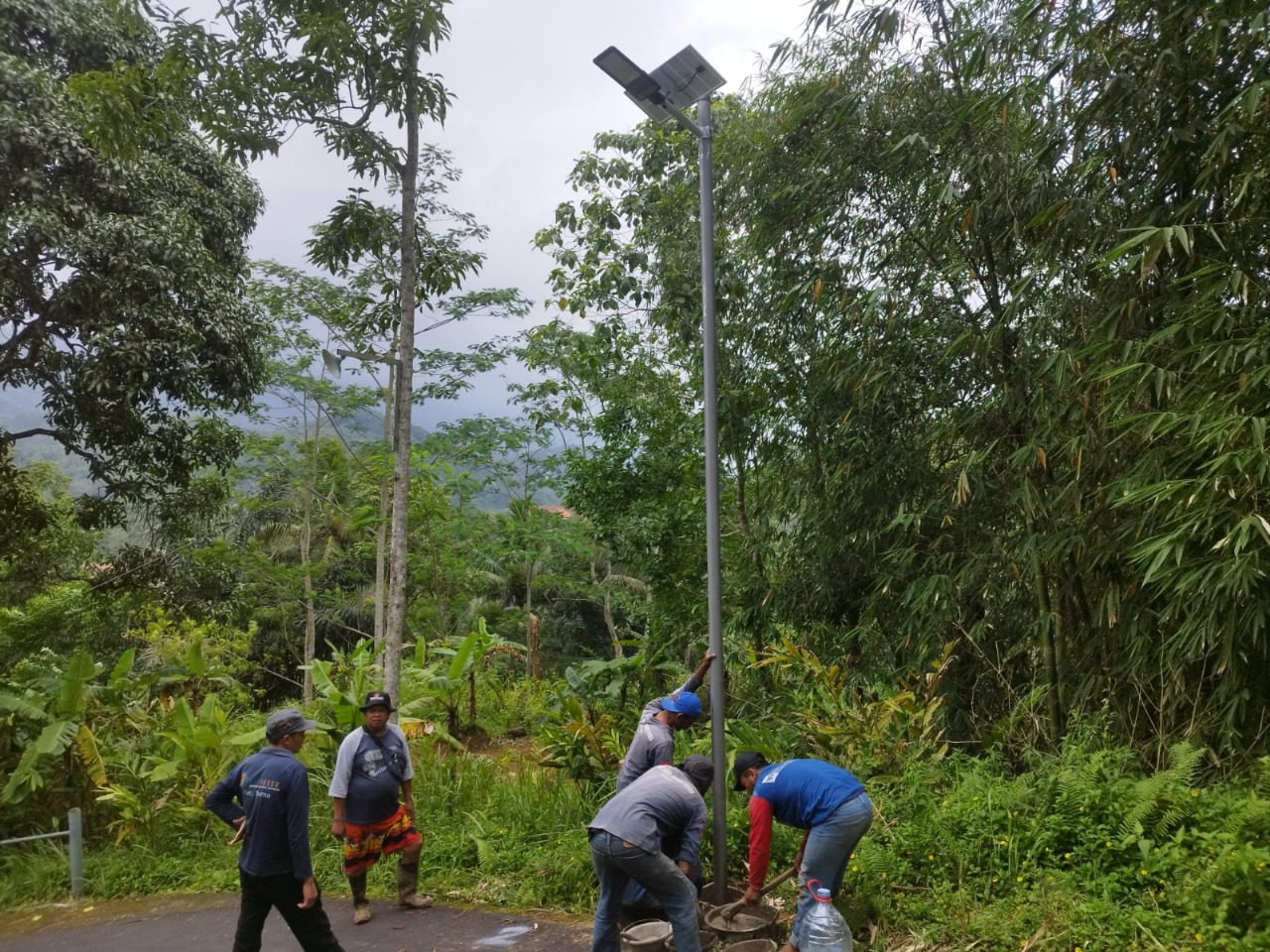 Pemasangan PJU di 3 Dusun dari Dana Desa Tahun 2025